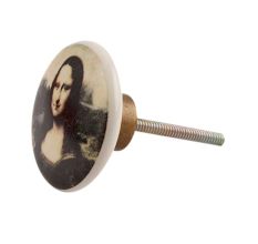 The Mona Lisa Multicolor Flat Drawer Knob Online